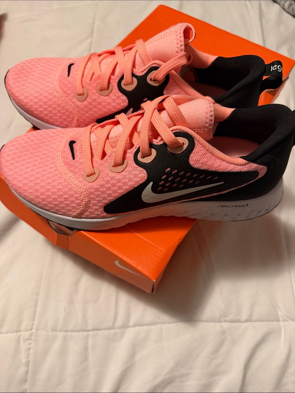 Nike Women's Pink and Black Athletic Shoes